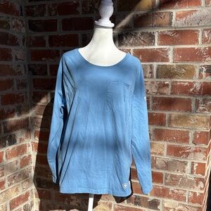Ariat FR large light Blue Long Sleeve Shirt CAT 2112